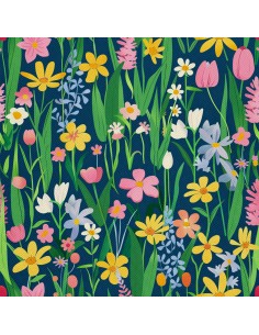 OUTDOOR DEKOSTOFFE OXFORD - Motiv Frühling I DX7127