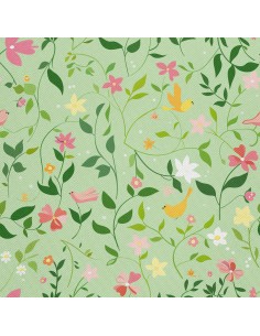 OUTDOOR DEKOSTOFFE OXFORD - Motiv Frühling I DX7134