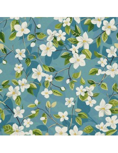 OUTDOOR DEKOSTOFFE OXFORD - Motiv Frühling I DX7141