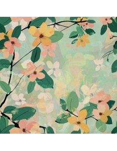 OUTDOOR DEKOSTOFFE OXFORD - Motiv Frühling I DX7159