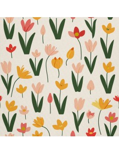 OUTDOOR DEKOSTOFFE OXFORD - Motiv Frühling I DX7162