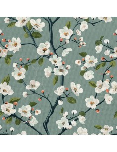 OUTDOOR DEKOSTOFFE OXFORD - Motiv Frühling I DX7170