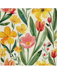 OUTDOOR DEKOSTOFFE OXFORD - Motiv Frühling I DX7177