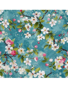 OUTDOOR DEKOSTOFFE OXFORD - Motiv Frühling I DX7183