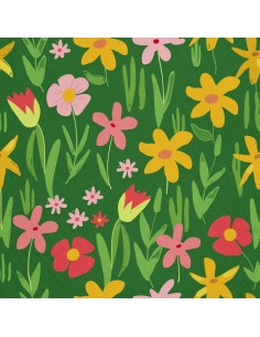 OUTDOOR DEKOSTOFFE OXFORD - Motiv Frühling I DX7191