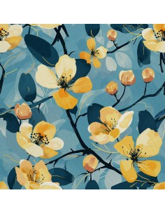 OUTDOOR DEKOSTOFFE OXFORD - Motiv Frühling I DX7196