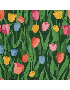 OUTDOOR DEKOSTOFFE OXFORD - Motiv Frühling I DX7197
