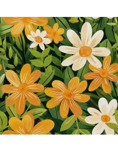 OUTDOOR DEKOSTOFFE OXFORD - Motiv Frühling I DX7199