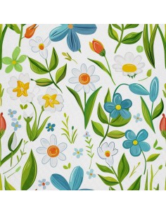 OUTDOOR DEKOSTOFFE OXFORD - Motiv Frühling I DX7208