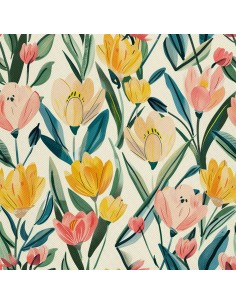 OUTDOOR DEKOSTOFFE OXFORD - Motiv Frühling I DX7211