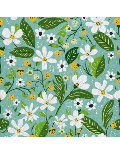 OUTDOOR DEKOSTOFFE OXFORD - Motiv Frühling I DX7214