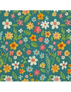 OUTDOOR DEKOSTOFFE OXFORD - Motiv Frühling I DX7282