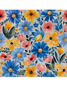 OUTDOOR DEKOSTOFFE OXFORD - Motiv Frühling I DX7311
