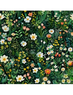 OUTDOOR DEKOSTOFFE OXFORD - Motiv Frühling I DX7322