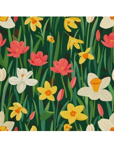 OUTDOOR DEKOSTOFFE OXFORD - Motiv Frühling I DX7323