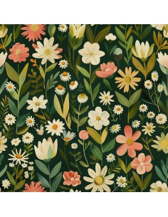 OUTDOOR DEKOSTOFFE OXFORD - Motiv Frühling I DX7328