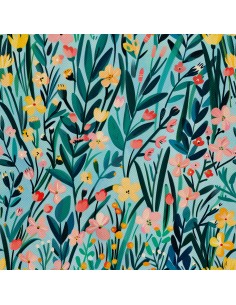 OUTDOOR DEKOSTOFFE OXFORD - Motiv Frühling I DX7333