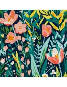 OUTDOOR DEKOSTOFFE OXFORD - Motiv Frühling I DX7343