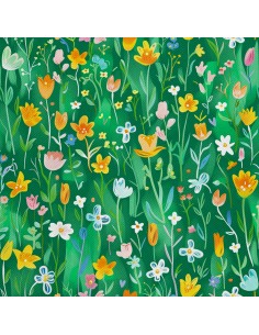 OUTDOOR DEKOSTOFFE OXFORD - Motiv Frühling I DX7375