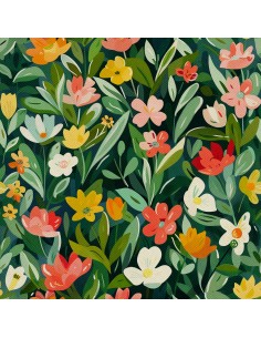 OUTDOOR DEKOSTOFFE OXFORD - Motiv Frühling I DX7383
