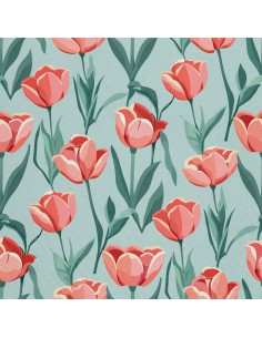 OUTDOOR DEKOSTOFFE OXFORD - Motiv Frühling I DX7399
