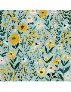 OUTDOOR DEKOSTOFFE OXFORD - Motiv Frühling I DX7409
