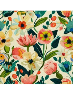 OUTDOOR DEKOSTOFFE OXFORD - Motiv Frühling I DX7410