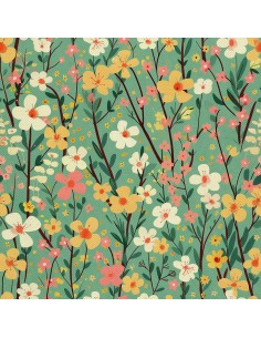 OUTDOOR DEKOSTOFFE OXFORD - Motiv Frühling I DX7418