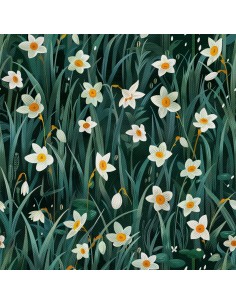 OUTDOOR DEKOSTOFFE OXFORD - Motiv Frühling I DX7419