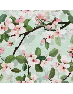 OUTDOOR DEKOSTOFFE OXFORD - Motiv Frühling I DX7451