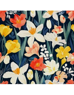 OUTDOOR DEKOSTOFFE OXFORD - Motiv Frühling I DX7457