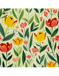 OUTDOOR DEKOSTOFFE OXFORD - Motiv Frühling I DX7505