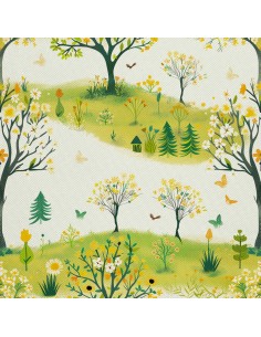 OUTDOOR DEKOSTOFFE OXFORD - Motiv Frühling I DX7506