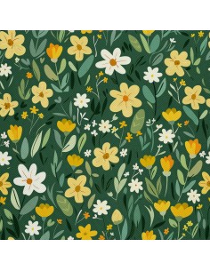 OUTDOOR DEKOSTOFFE OXFORD - Motiv Frühling I DX7513