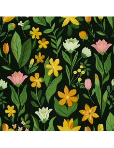 OUTDOOR DEKOSTOFFE OXFORD - Motiv Frühling I DX7525