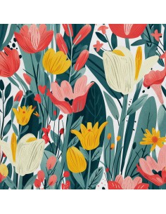 OUTDOOR DEKOSTOFFE OXFORD - Motiv Frühling I DX7533