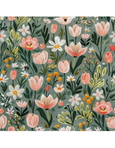 OUTDOOR DEKOSTOFFE OXFORD - Motiv Frühling I DX7538