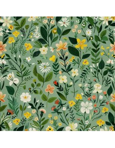 OUTDOOR DEKOSTOFFE OXFORD - Motiv Frühling I DX7542