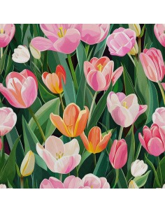 OUTDOOR DEKOSTOFFE OXFORD - Motiv Frühling I DX7545