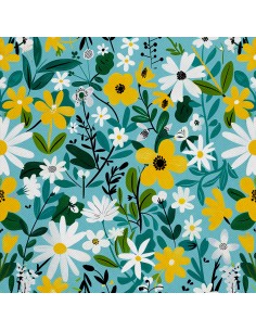 OUTDOOR DEKOSTOFFE OXFORD - Motiv Frühling I DX7597