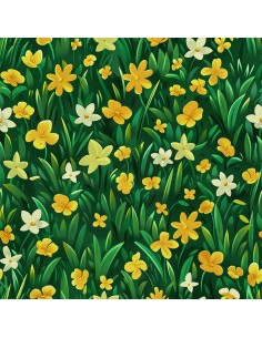 OUTDOOR DEKOSTOFFE OXFORD - Motiv Frühling I DX7608