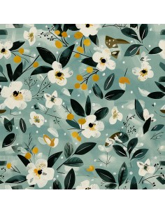 OUTDOOR DEKOSTOFFE OXFORD - Motiv Frühling I DX7646