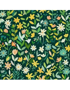 OUTDOOR DEKOSTOFFE OXFORD - Motiv Frühling I DX7660