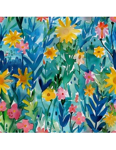 OUTDOOR DEKOSTOFFE OXFORD - Motiv Frühling I DX7675