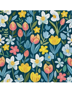 OUTDOOR DEKOSTOFFE OXFORD - Motiv Frühling I DX7695