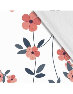 Softshell Stoff Polyester Zum Nähen- Motiv Blumen I SDX5101