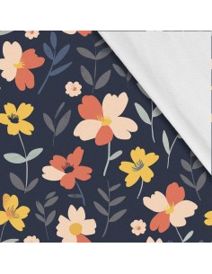 Softshell Stoff Polyester Zum Nähen- Motiv Blumen I SDX5104