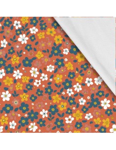Softshell Stoff Polyester Zum Nähen- Motiv Blumen I SDX5108