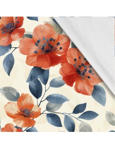 Softshell Stoff Polyester Zum Nähen- Motiv Blumen I SDX5110