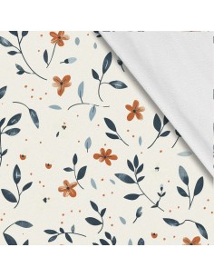 Softshell Stoff Polyester Zum Nähen- Motiv Blumen I SDX5112